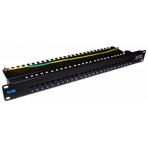 Voice patch panel, 19", 1U, 25 RJ-45 port